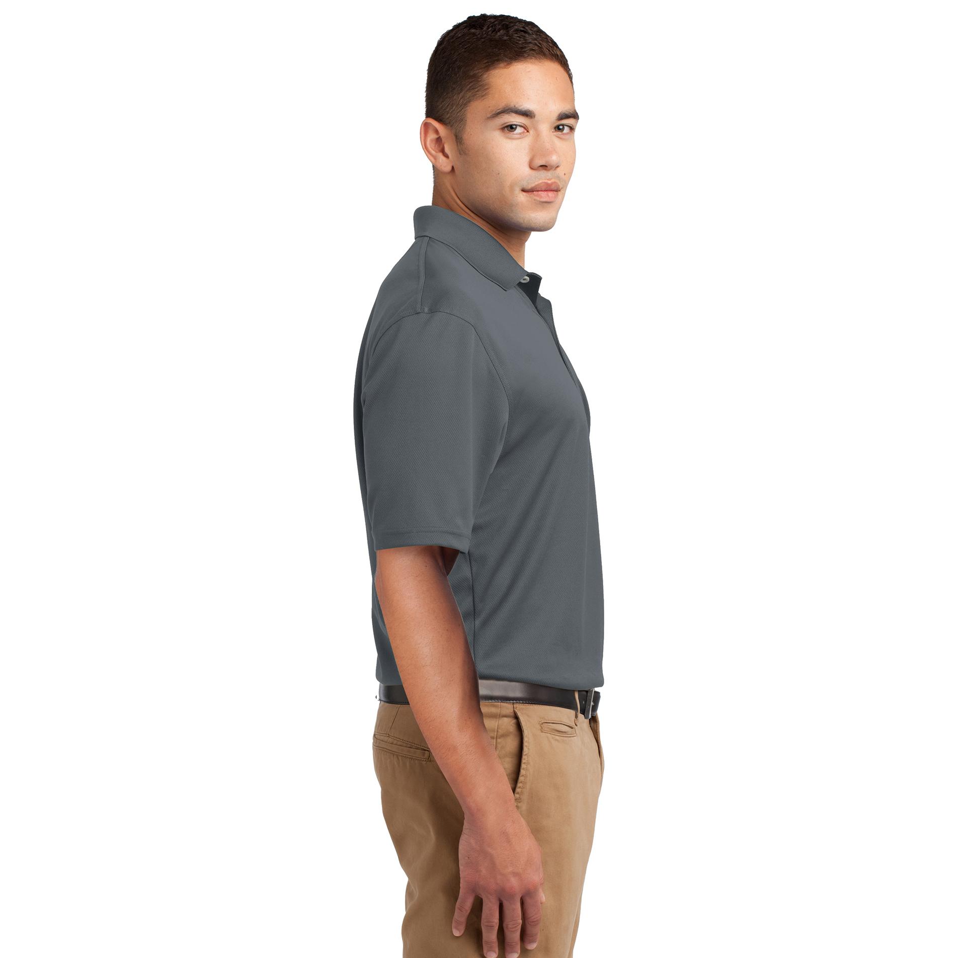 SPORT-TEK Dri Mesh Pro Polo. T474-simple Steel at  Men's