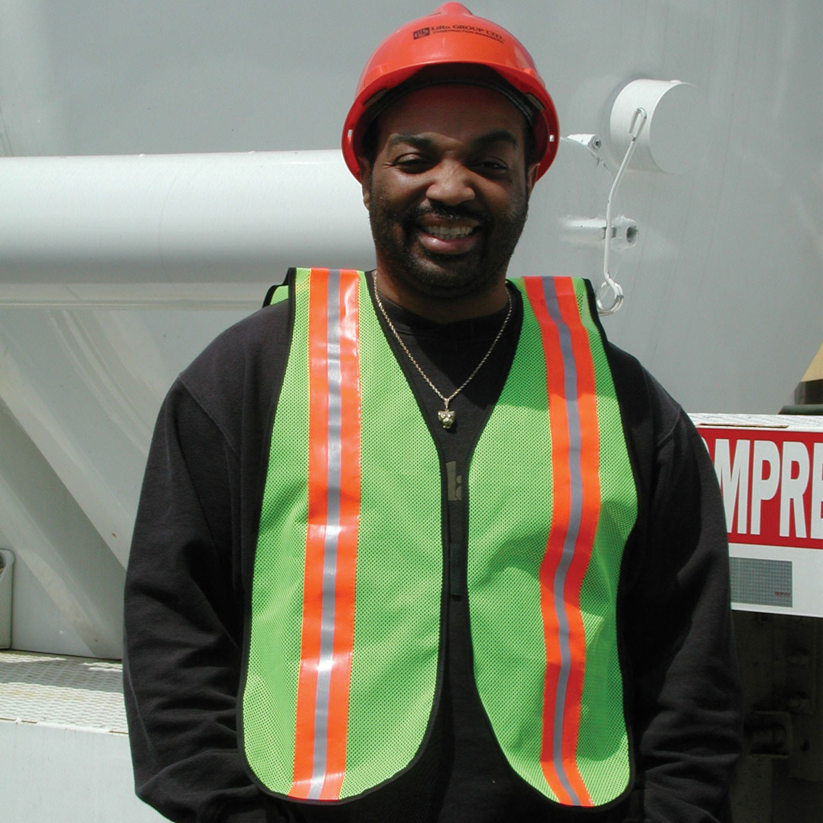 MCR Safety V200R Non ANSI TwoTone Mesh Safety Vest Yellow/Lime