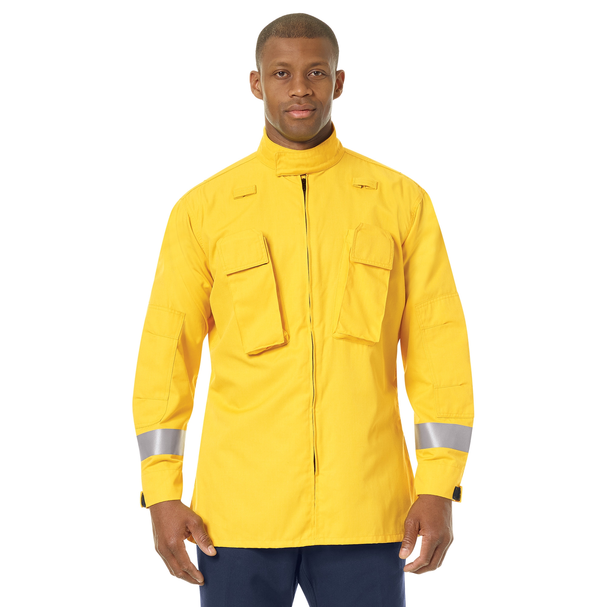 Workrite Fire Service FW80 Men's Wildland Jacket - Yellow | Full