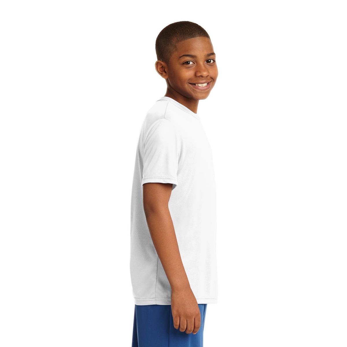 Sport-Tek YST350 Youth PosiCharge Competitor Tee - White | Full Source