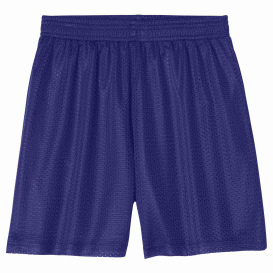 Sport-Tek YST5100 Youth PosiCharge Mesh 5" Shorts - Purple