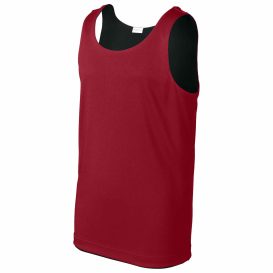 Sport-Tek YST551 Youth PosiCharge Competitor Rev Tank - Deep Red/Black