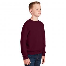 Gildan 18000B Youth Heavy Blend Crewneck Sweatshirt - Maroon