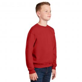 Gildan 18000B Youth Heavy Blend Crewneck Sweatshirt - Red