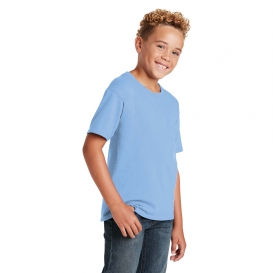 Jerzees 29B Youth Dri-Power Active 50/50 Cotton/Poly T-Shirt - Light Blue
