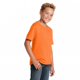 Jerzees 29B Youth Dri-Power Active 50/50 Cotton/Poly T-Shirt - Safety Orange