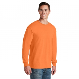 Jerzees 29ls Dri-power 50 50 Cotton Poly Long Sleeve T-shirt - Safety 