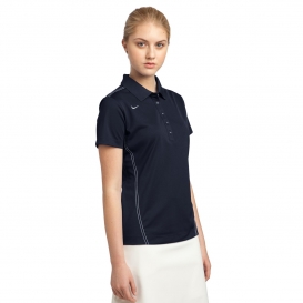 Nike 452885 Ladies Dri-FIT Sport Swoosh Pique Polo - Midnight Navy