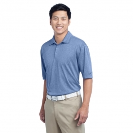Nike 474231 Dri-FIT Heather Polo - Light Game Royal Heather