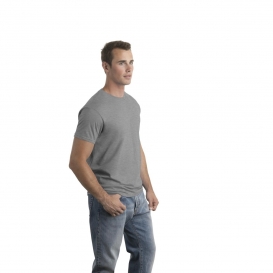 Hanes 4980 Nano-T Cotton T-Shirt - Light Steel