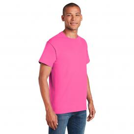 Gildan 5000 Heavy Cotton T-Shirt - Safety Pink | Full Source