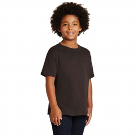 Gildan 5000B Youth Heavy 100% Cotton T-Shirt - Dark Chocolate