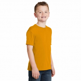 Hanes 5370 Youth EcoSmart Cotton/Polyester T-Shirt - Gold