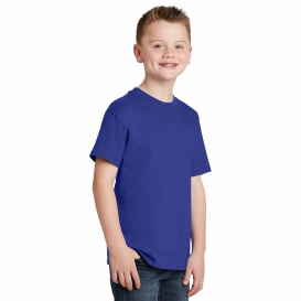 Hanes 5450 Youth Tagless Cotton T-Shirt - Deep Royal