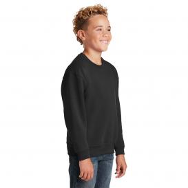 Jerzees 562B Youth NuBlend Crewneck Sweatshirt - Black
