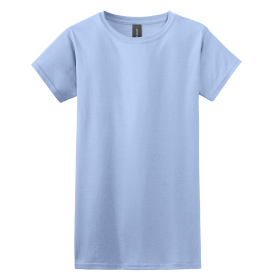 Gildan 64000L Softstyle Junior Fit T-Shirt - Light Blue