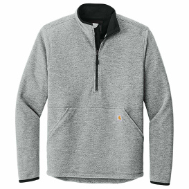 Carhartt CT106417 Textured 1/2-Zip Fleece Jacket - Heather Grey