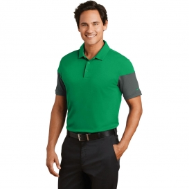 Nike 779802 Dri-FIT Sleeve Colorblock Polo - Pine Green/Anthracite