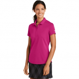 Nike 811807 Ladies Dri-FIT Smooth Performance Polo - Sport Fuchsia