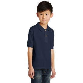 Gildan 8800B Youth DryBlend Jersey Knit Sport Shirt - Navy