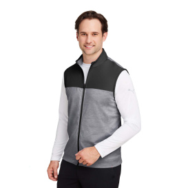 PUMA Golf 537465 Cloudspun Colorblock Vest - Puma Black/Quiet Shade Heather