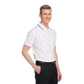 PUMA Golf 537477 Volition Skylight Patriotic Polo - Bright White/Navy Blazer