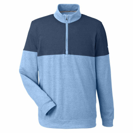 PUMA Golf 595803 Cloudspun Warm Up Quarter-Zip - Blue Bell/Dark Denim