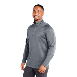 PUMA Golf 631105 Waffle Fleece Quarter-Zip - Slate Sky