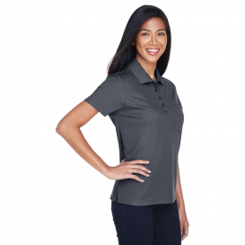 Core 365 78181P Ladies Origin Performance Pique Polo with Pocket - Carbon