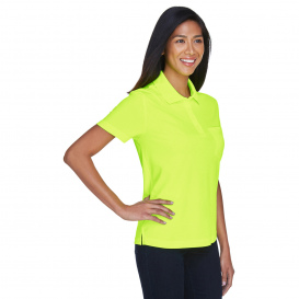 Core 365 78181P Ladies Origin Performance Pique Polo with Pocket - Safety Yellow