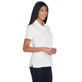 Core 365 78181P Ladies Origin Performance Pique Polo with Pocket - White