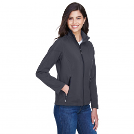 Core 365 78184 Ladies Cruise Two-Layer Fleece Bonded Soft Shell Jacket - Carbon