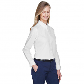 Core 365 78193 Ladies Operate Long Sleeve Twill Shirt - White