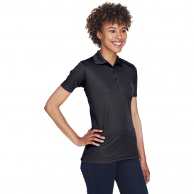 UltraClub 8210L Ladies Cool & Dry Mesh Pique Polo - Black