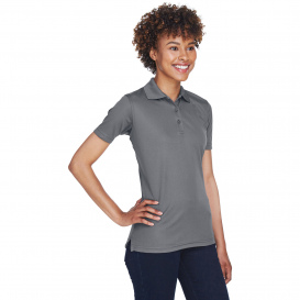 UltraClub 8210L Ladies Cool & Dry Mesh Pique Polo - Charcoal