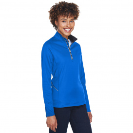 UltraClub 8230L Ladies Cool & Dry Sport Quarter-Zip Pullover - Kyanos Blue
