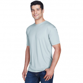 UltraClub 8420 Men\'s Cool & Dry Performance Interlock T-Shirt - Grey