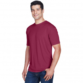 UltraClub 8420 Men\'s Cool & Dry Performance Interlock T-Shirt - Maroon