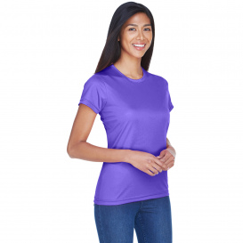 UltraClub 8420L Ladies Cool & Dry Performance Interlock T-Shirt - Purple