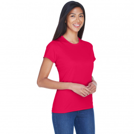UltraClub 8420L Ladies Cool & Dry Performance Interlock T-Shirt - Red