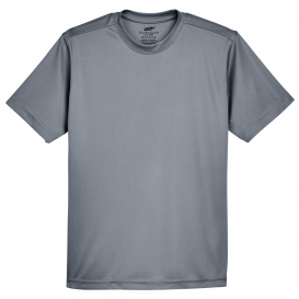 UltraClub 8420Y Youth Cool & Dry Performance Interlock T-Shirt - Charcoal