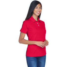 UltraClub 8445L Ladies Cool & Dry Stain-Release Performance Polo - Red