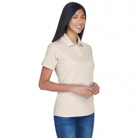 UltraClub 8445L Ladies Cool & Dry Stain-Release Performance Polo - Stone
