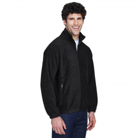 UltraClub 8485 Men\'s Iceberg Fleece Full Zip Jacket - Black