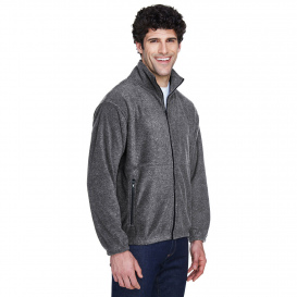 UltraClub 8485 Men\'s Iceberg Fleece Full Zip Jacket - Charcoal