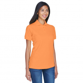 UltraClub 8530 Ladies Classic Pique Polo - Tangerine