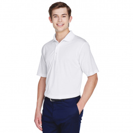 UltraClub 8610 Men\'s Cool & Dry 8 Star Elite Performance Interlock Polo - White