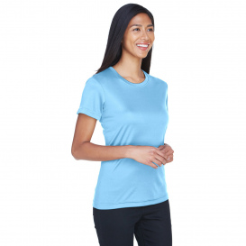 UltraClub 8620L Ladies Cool & Dry Basic Performance T-Shirt - Columbia Blue