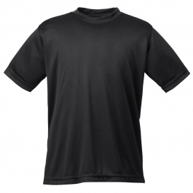 UltraClub 8620Y Youth Cool & Dry Basic Performance T-Shirt - Black