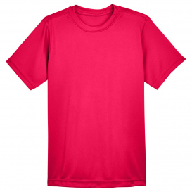 UltraClub 8620Y Youth Cool & Dry Basic Performance T-Shirt - Red